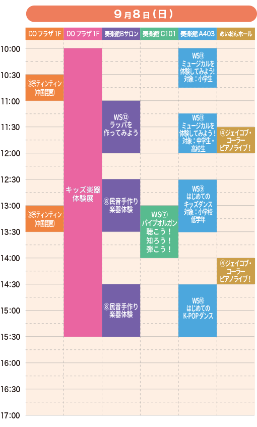 名古屋市中村区 タイムスケジュール