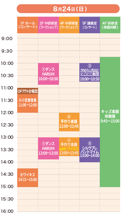 鳥取県立生涯学習センター タイムスケジュール